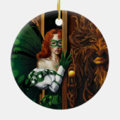 Password Fairy Green Celtic Keramikornament (Hinten)