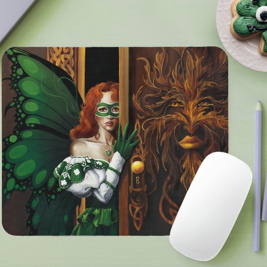 Password Fairy Green Celtic Mousepad