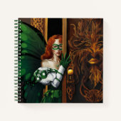 Password Fairy Green Celtic Notizbuch (Vorderseite)