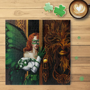 Password Fairy Green Celtic Puzzle