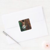 Password Fairy Green Celtic Quadratischer Aufkleber (Umschlag)