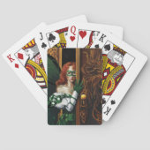 Password Fairy Green Celtic Spielkarten (Rückseite)
