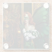 Password Fairy Green Untersetzer (Rückseite)