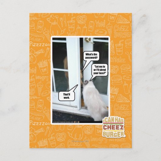 Passwort bitte postkarte (Vorderseite)