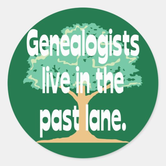 Past Lane Runder Aufkleber (Vorderseite)