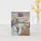 Past Many Horizons Notecard Karte (Gelbe Blume)