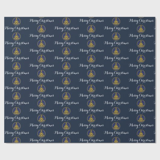 Past Master Freemason Masonic Christmas Geschenkpapier (Flach)