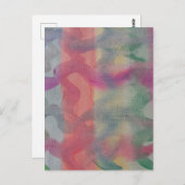 Pasta Abstrakt Art Postkarte (Vorne/Hinten)