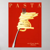 PASTA AL DENTE Razzia Italienisches Lebensmittelno Poster (Vorne)