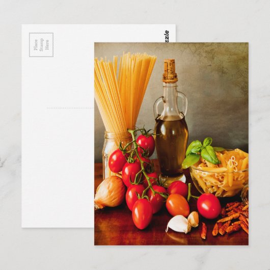 Pasta arrabbiata postkarte (Vorne/Hinten)
