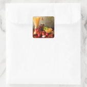 Pasta arrabbiata quadratischer aufkleber (Tasche)