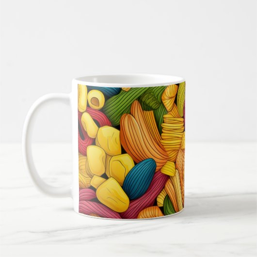 Pasta art background kaffeetasse (Links)