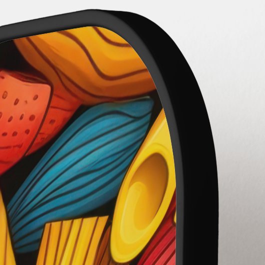 Pasta art background pickleball schläger (Linke Seite)