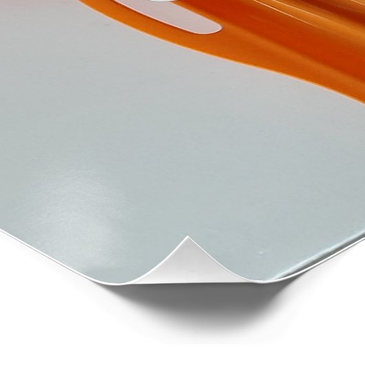 PASTA AUF ORANGE TRAIN POSTER (Ecke)