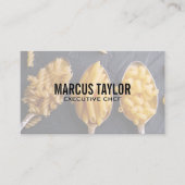 Pasta auf Spoons | Kulinarisch Visitenkarte (Vorderseite)