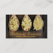 Pasta auf Spoons Visitenkarte (Vorderseite)