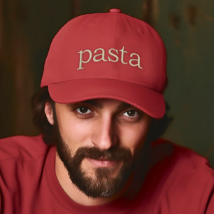 Pasta bestickt bestickte baseballkappe