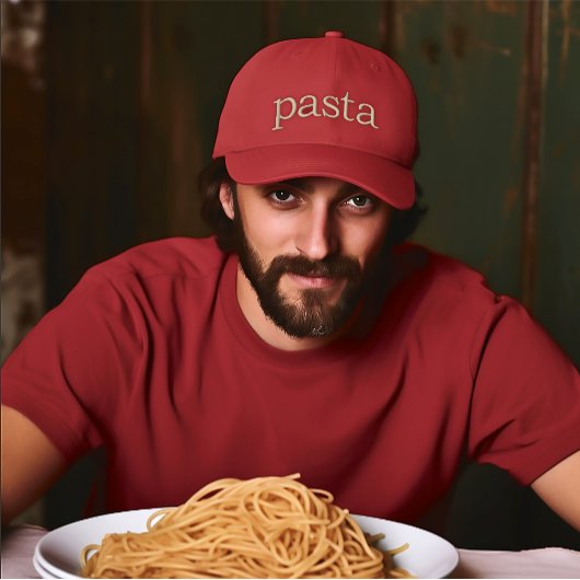 Pasta bestickt bestickte baseballkappe