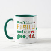 Pasta BLOW kein FUSILLI-Monogramm Italien Tasse (Links)