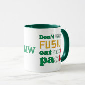 Pasta BLOW kein FUSILLI-Monogramm Italien Tasse (VorderseiteRechts)