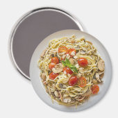 Pasta Bowl Cherry Tomators Kühlschrank Magnet (Vorderseite/Rückseite)