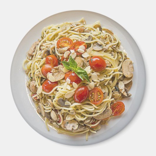 Pasta Bowl Cherry Tomators Kühlschrank Magnet (Vorne)