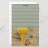 Pasta Briefpapier (Vorne/Hinten)