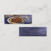 Pasta Business Card Mini Visitenkarte (Vorne/Hinten)