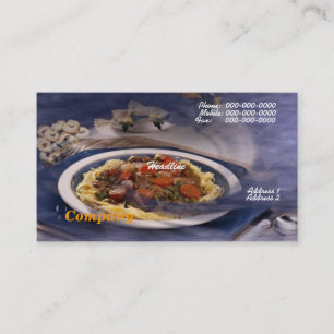 Pasta Business Card Visitenkarte