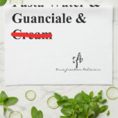 Pasta Carbonara Geschirrtuch (Gefaltet)