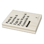 Pasta Carbonara Gummistempel (Stempel)