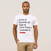 Pasta Carbonara T-Shirt (Vorne ganz)