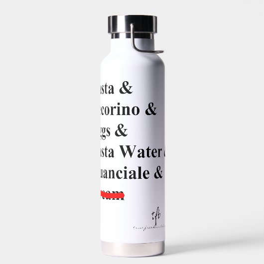 Pasta Carbonara Trinkflasche (Links)