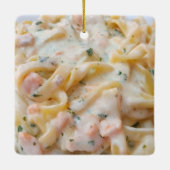 Pasta Custom Food Foto Keramikornament (Rückseite)