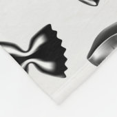 Pasta Diversity Grau Food Italien Lover Feinschmec Fleecedecke (Ecke)