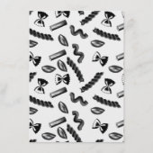 Pasta Diversity Grau Food Italien Lover Feinschmec Menükarte (Vorderseite)