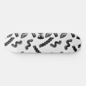 Pasta Diversity Grau Food Italien Lover Feinschmec Skateboard (Horizontal)