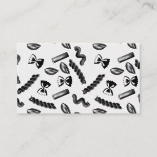 Pasta Diversity Grau Food Italien Lover Feinschmec Visitenkarte