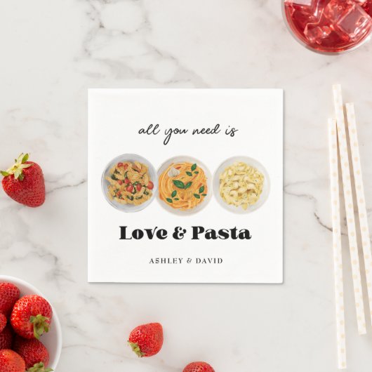 Pasta | Engagement Serviette (Beispiel)