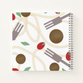 Pasta Food Koch Cook Rezept Notebook Notizblock (Rückseite)