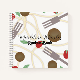Pasta Food Koch Cook Rezept Notebook Notizblock