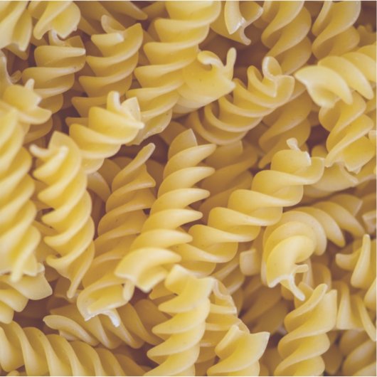 Pasta Fusilli Noodles Aufkleber (Vorderseite)