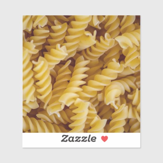 Pasta Fusilli Noodles Aufkleber (Blatt)