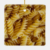 Pasta Fusilli Noodles Keramikornament (Rückseite)