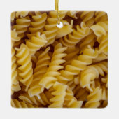 Pasta Fusilli Noodles Keramikornament (Vorderseite)