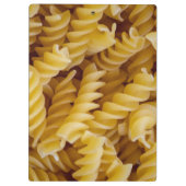 Pasta Fusilli Noodles Klemmbrett (Rückseite)