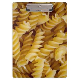 Pasta Fusilli Noodles Klemmbrett