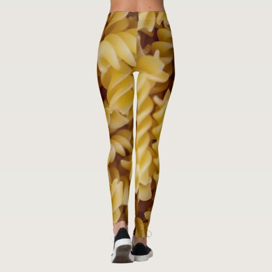 Pasta Fusilli Noodles Leggings (Rückseite)