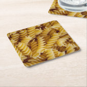 Pasta Fusilli Noodles Rechteckiger Pappuntersetzer (angewinkelt)