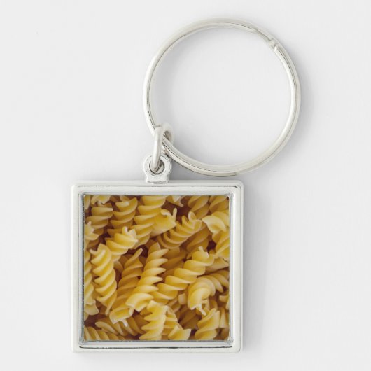 Pasta Fusilli Noodles Schlüsselanhänger (Vorne)
